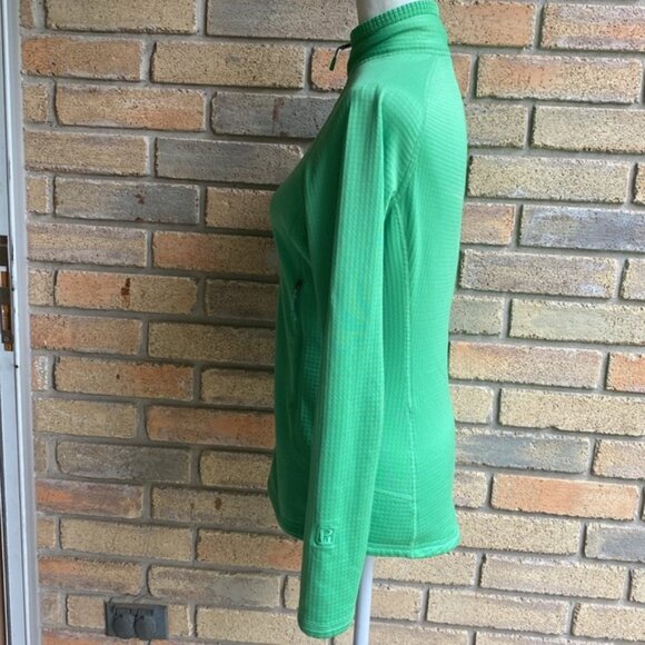 Patagonia Women’s R1 Regulator Grid Fleece Green Full Zip Polartec Jacket Small - Picture 8 of 14